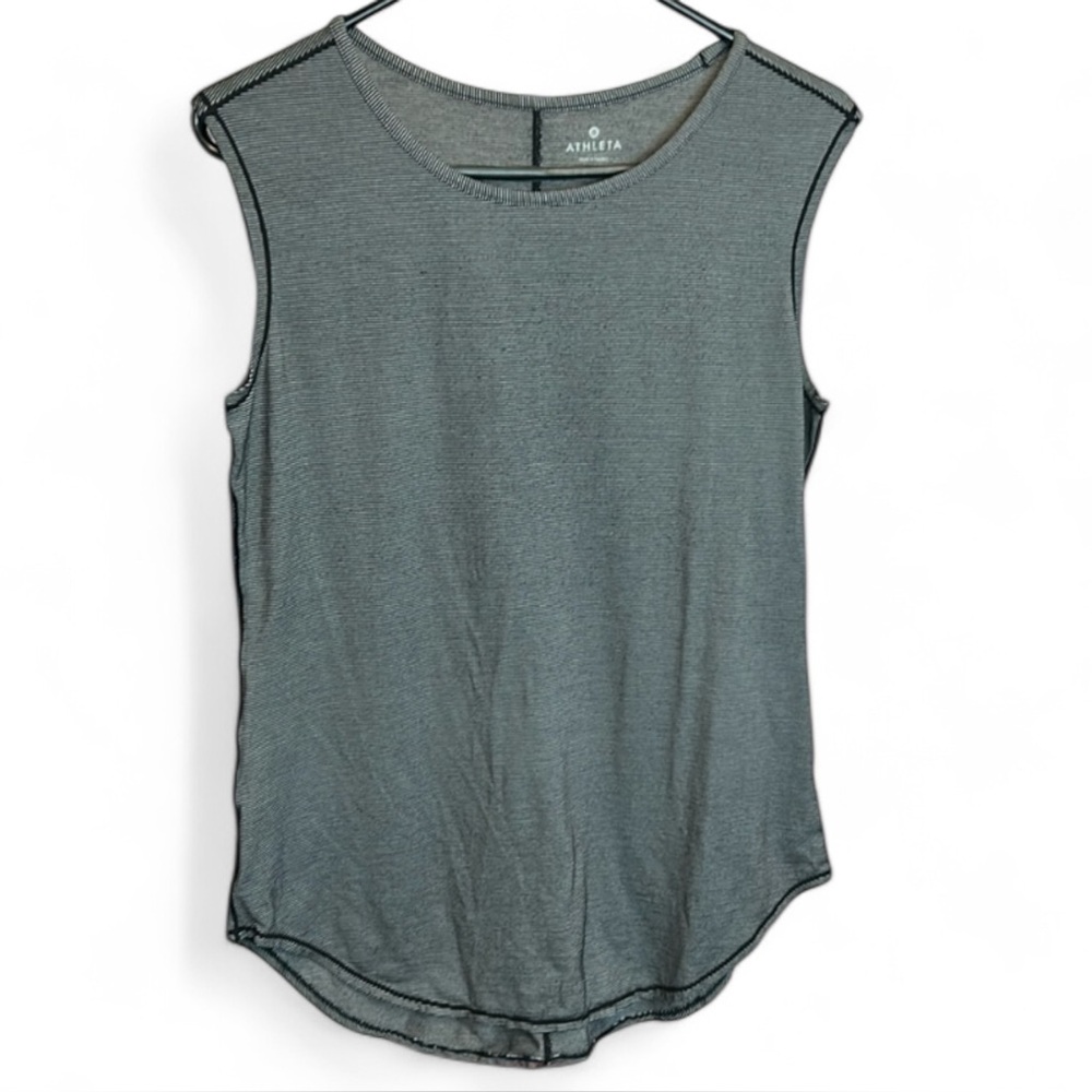 Athleta Striped Sleeveless Tank Top Size Small